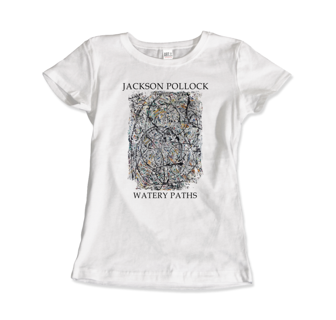 Pollock - Watery Paths 1947 Artwork T-Shirt-11