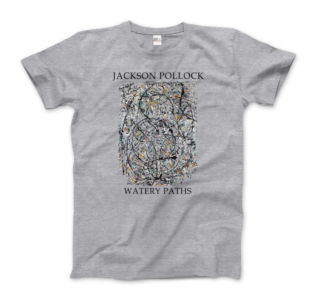 Pollock - Watery Paths 1947 Artwork T-Shirt-7