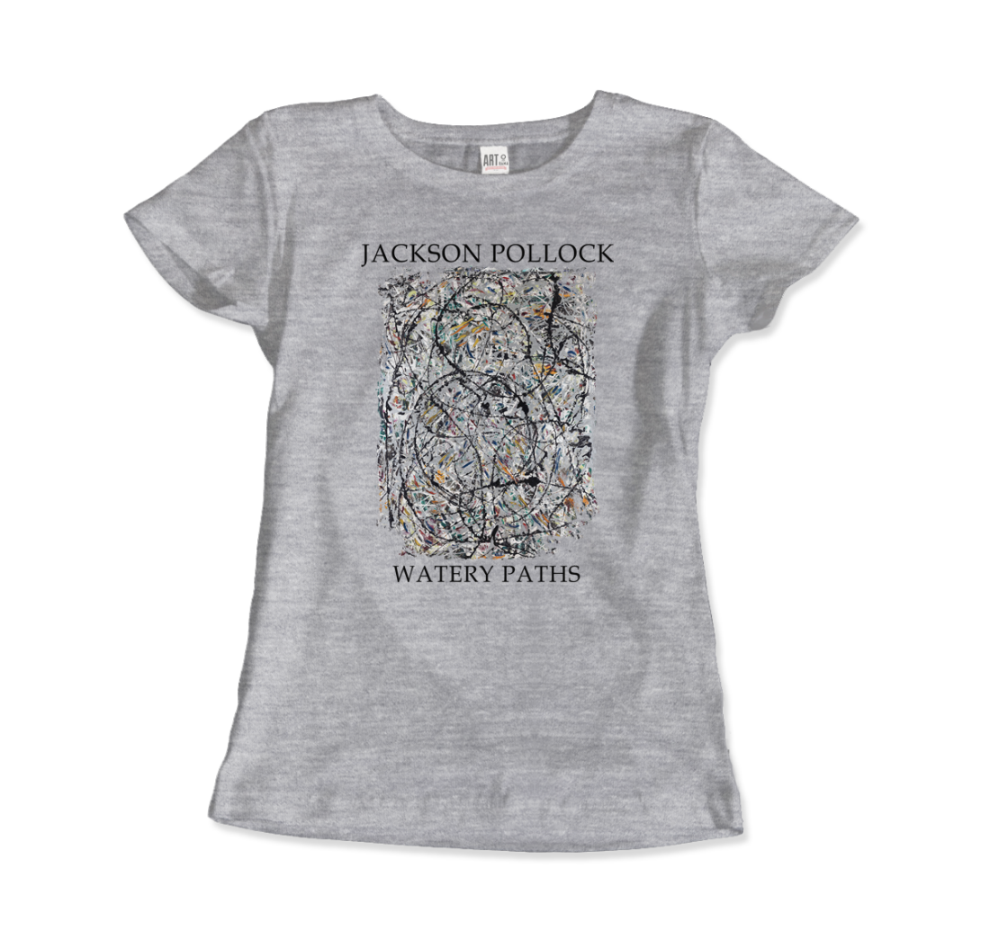 Pollock - Watery Paths 1947 Artwork T-Shirt-13