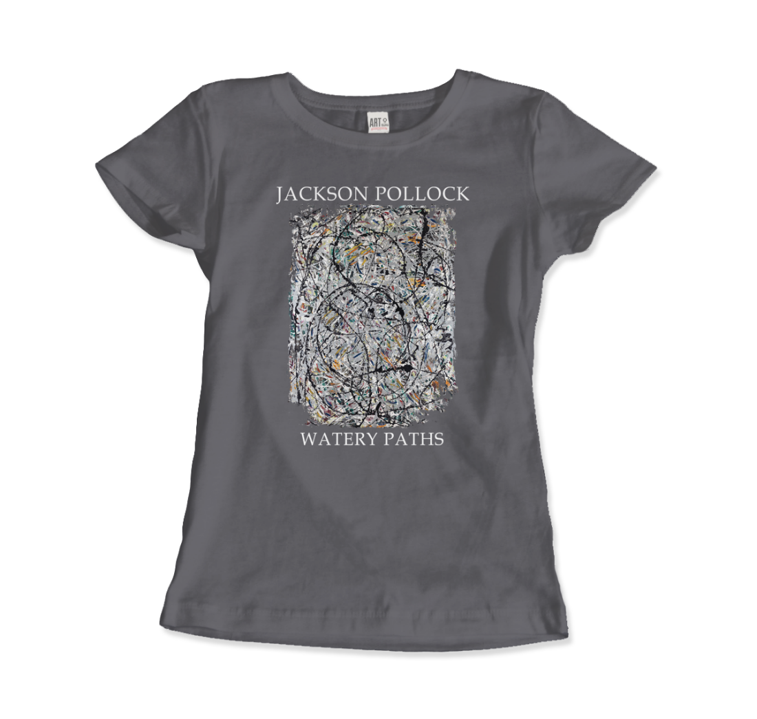 Pollock - Watery Paths 1947 Artwork T-Shirt-16