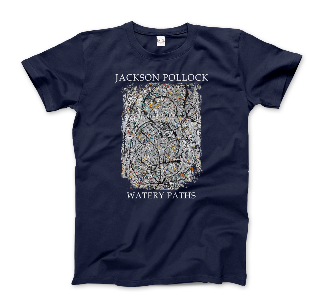 Pollock - Watery Paths 1947 Artwork T-Shirt-8