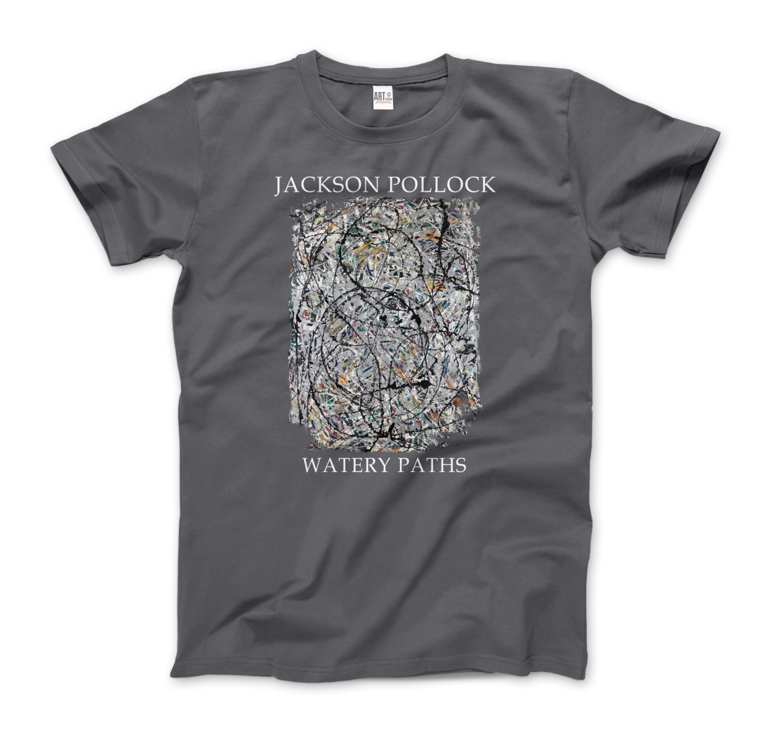 Pollock - Watery Paths 1947 Artwork T-Shirt-10