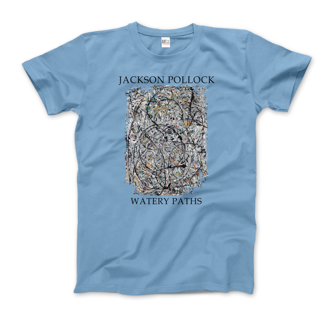 Pollock - Watery Paths 1947 Artwork T-Shirt-9