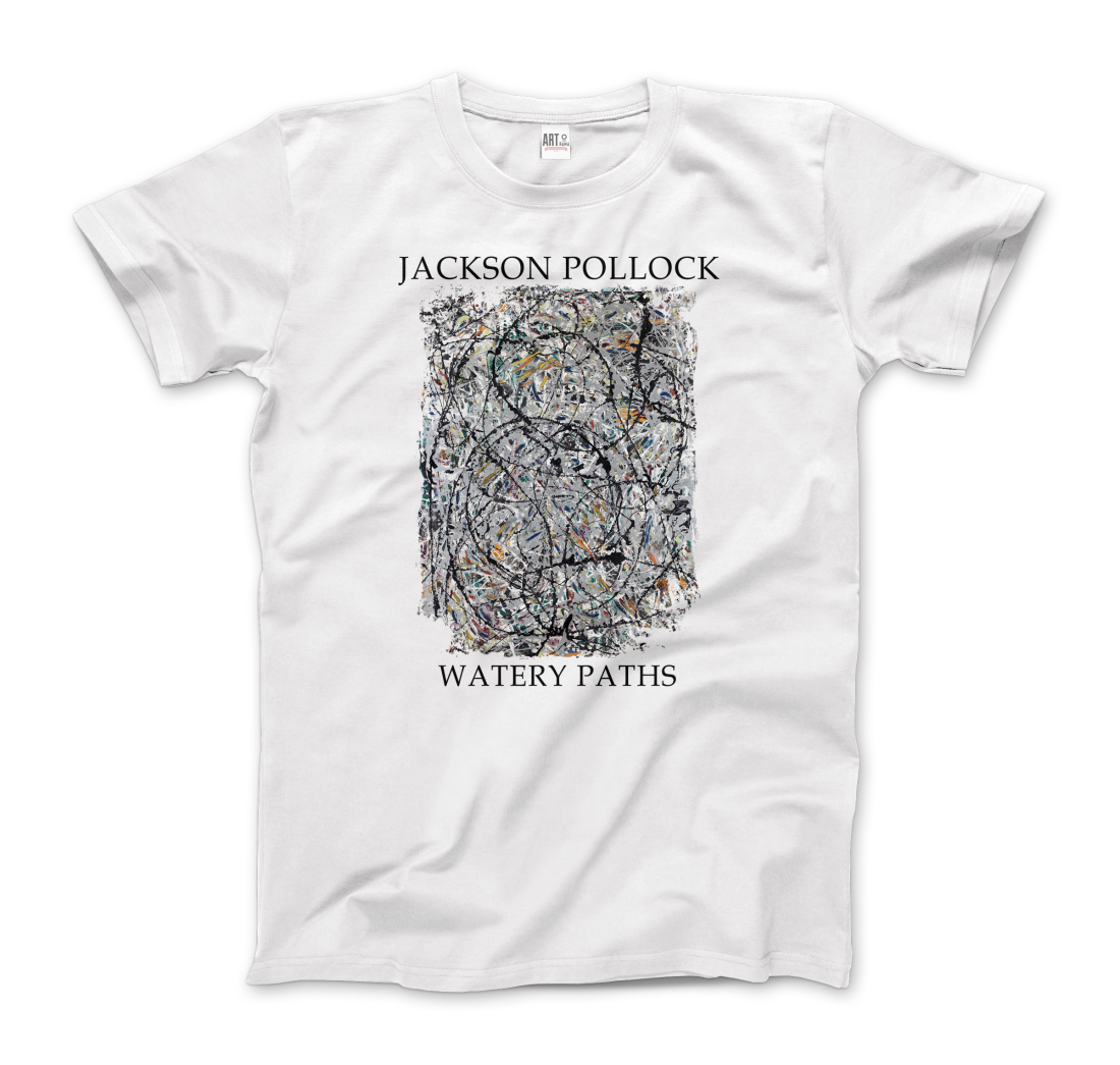 Pollock - Watery Paths 1947 Artwork T-Shirt-5