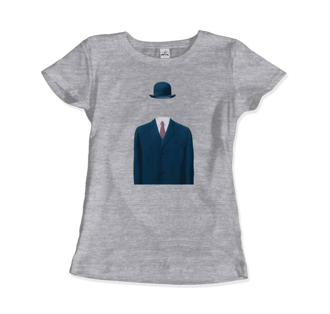 Rene Magritte Man in a Bowler Hat, 1964 Artwork T-Shirt-8