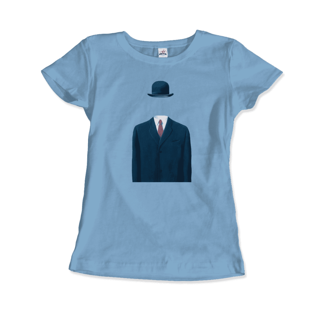 Rene Magritte Man in a Bowler Hat, 1964 Artwork T-Shirt-9