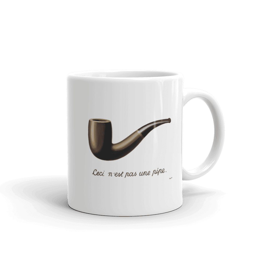 Rene Magritte This Is Not A Pipe, 1929 Artwork Mug-2