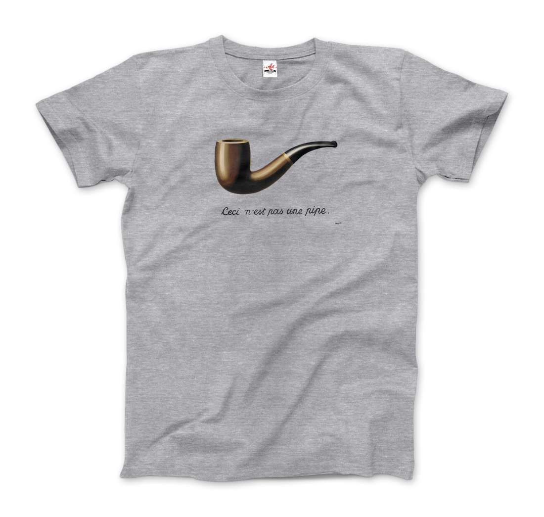 Rene Magritte This Is Not A Pipe, 1929 Artwork T-Shirt-5