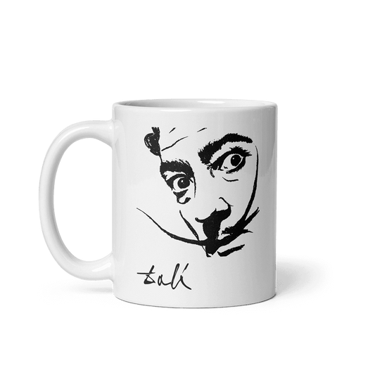 Salvador Dali Portrait Sketch Artwork Mug-0