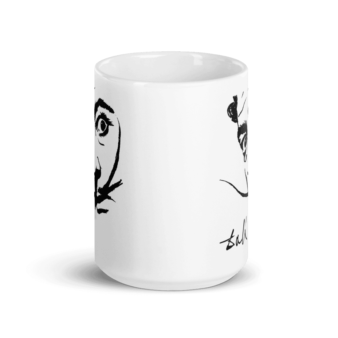 Salvador Dali Portrait Sketch Artwork Mug-4