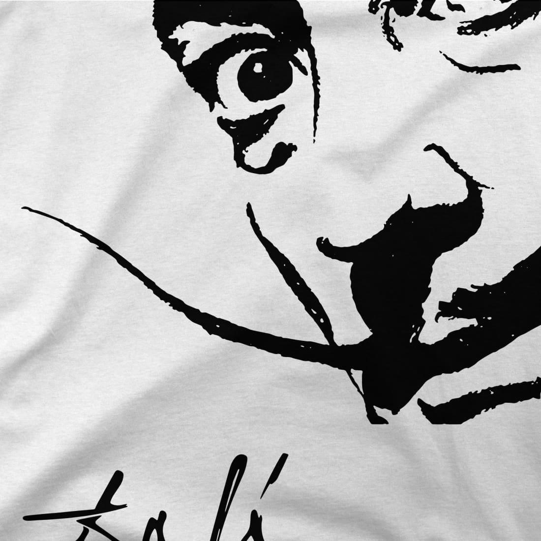 Salvador Dali Portrait Sketch Artwork T-Shirt-2