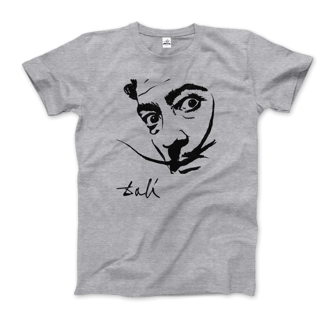 Salvador Dali Portrait Sketch Artwork T-Shirt-7