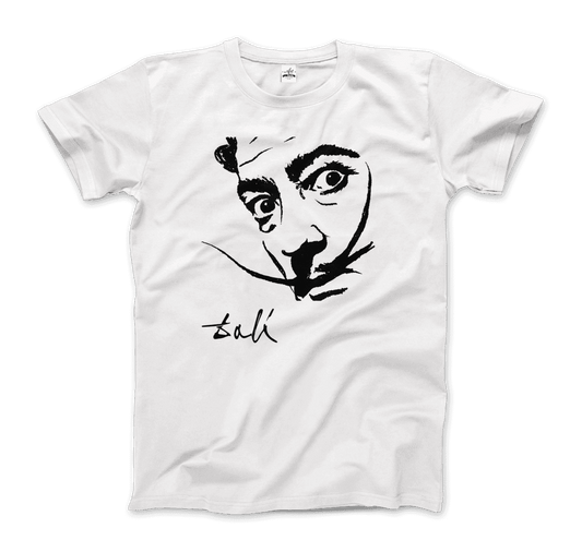 Salvador Dali Portrait Sketch Artwork T-Shirt-0