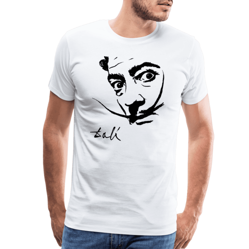 Salvador Dali Portrait Sketch Artwork T-Shirt-1