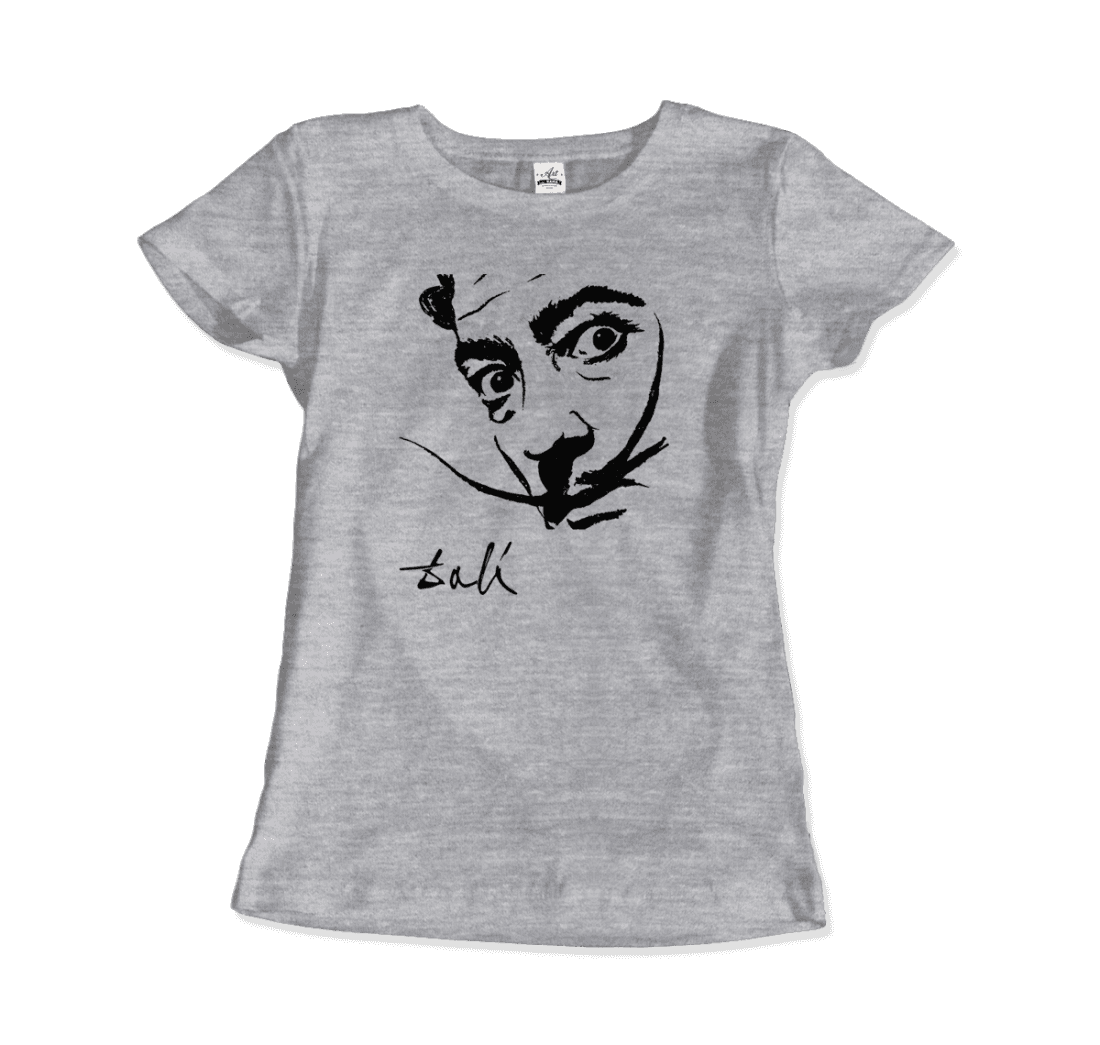 Salvador Dali Portrait Sketch Artwork T-Shirt-9