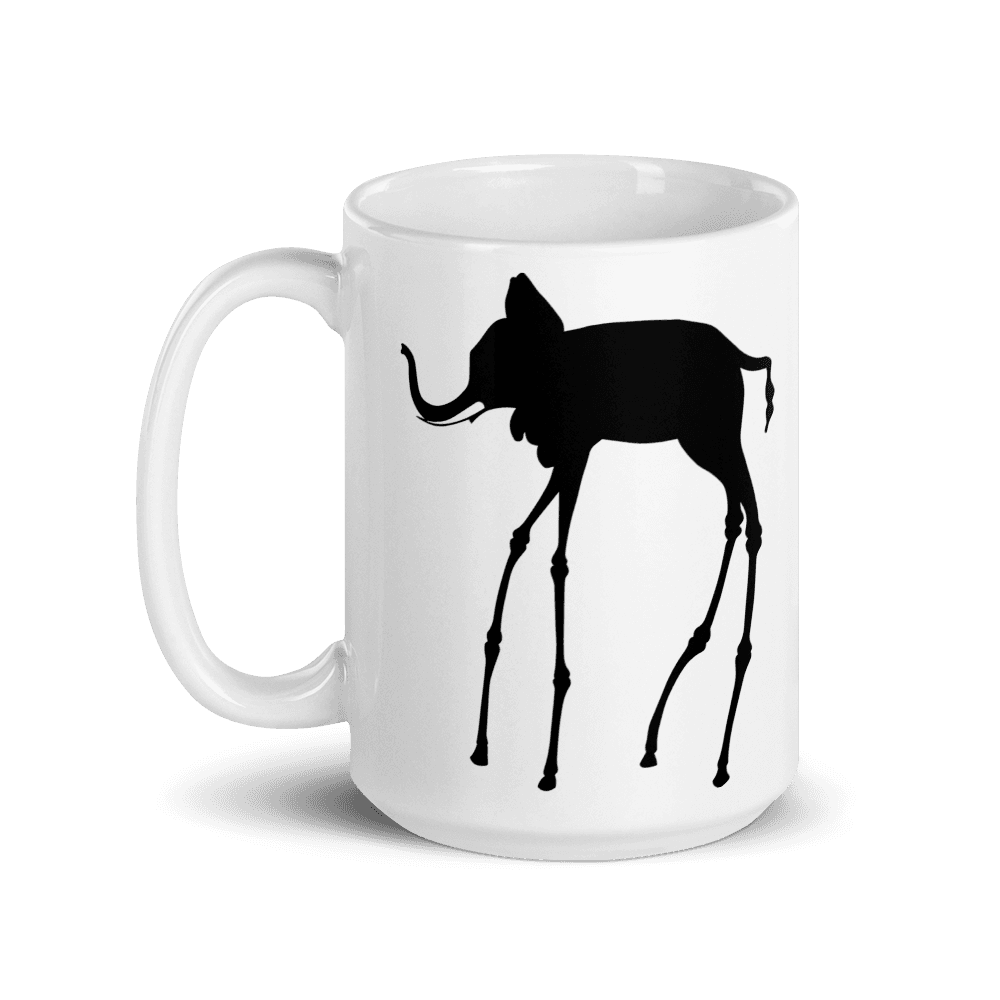 Salvador Dali The Elephants 1948 Artwork Mug-4