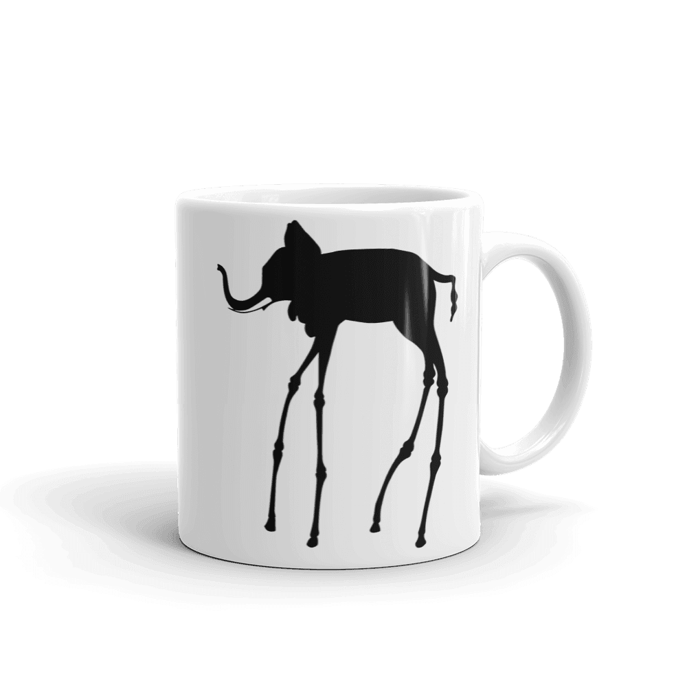 Salvador Dali The Elephants 1948 Artwork Mug-2