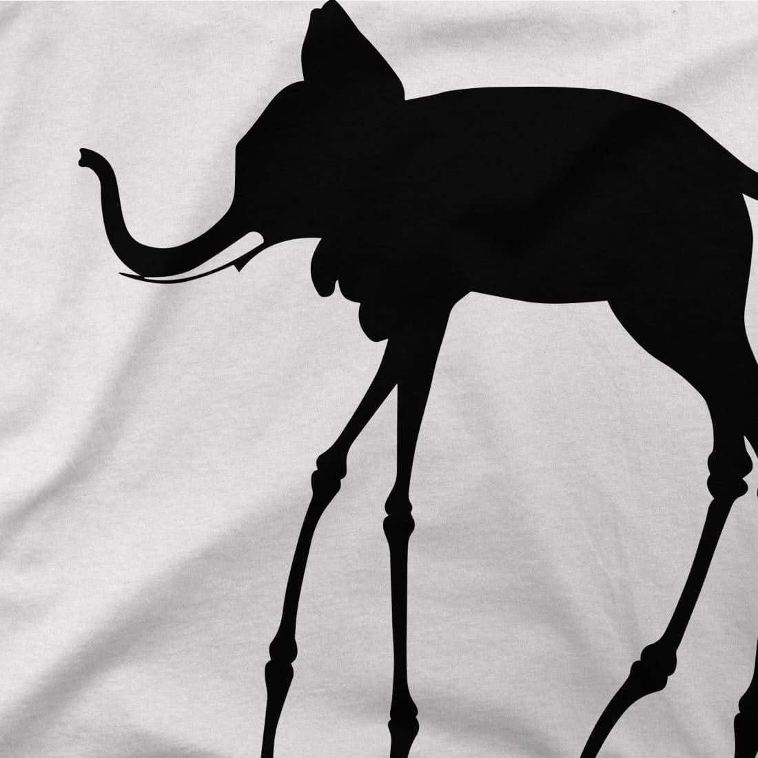 Salvador Dali Elephant Sketch T-Shirt-4