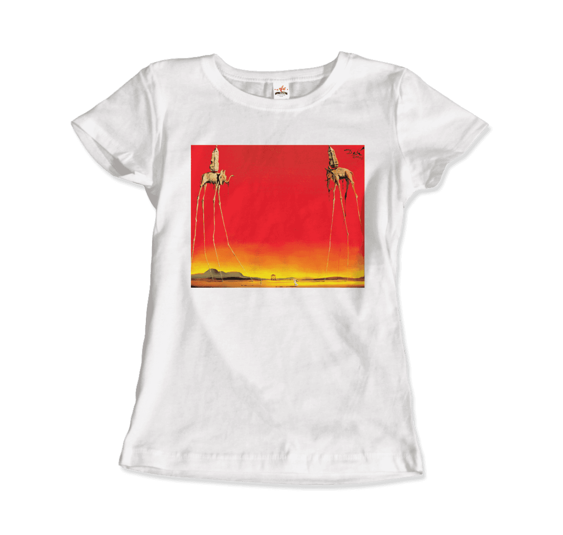 Salvador Dali, The Elephants Artwork T-Shirt-12