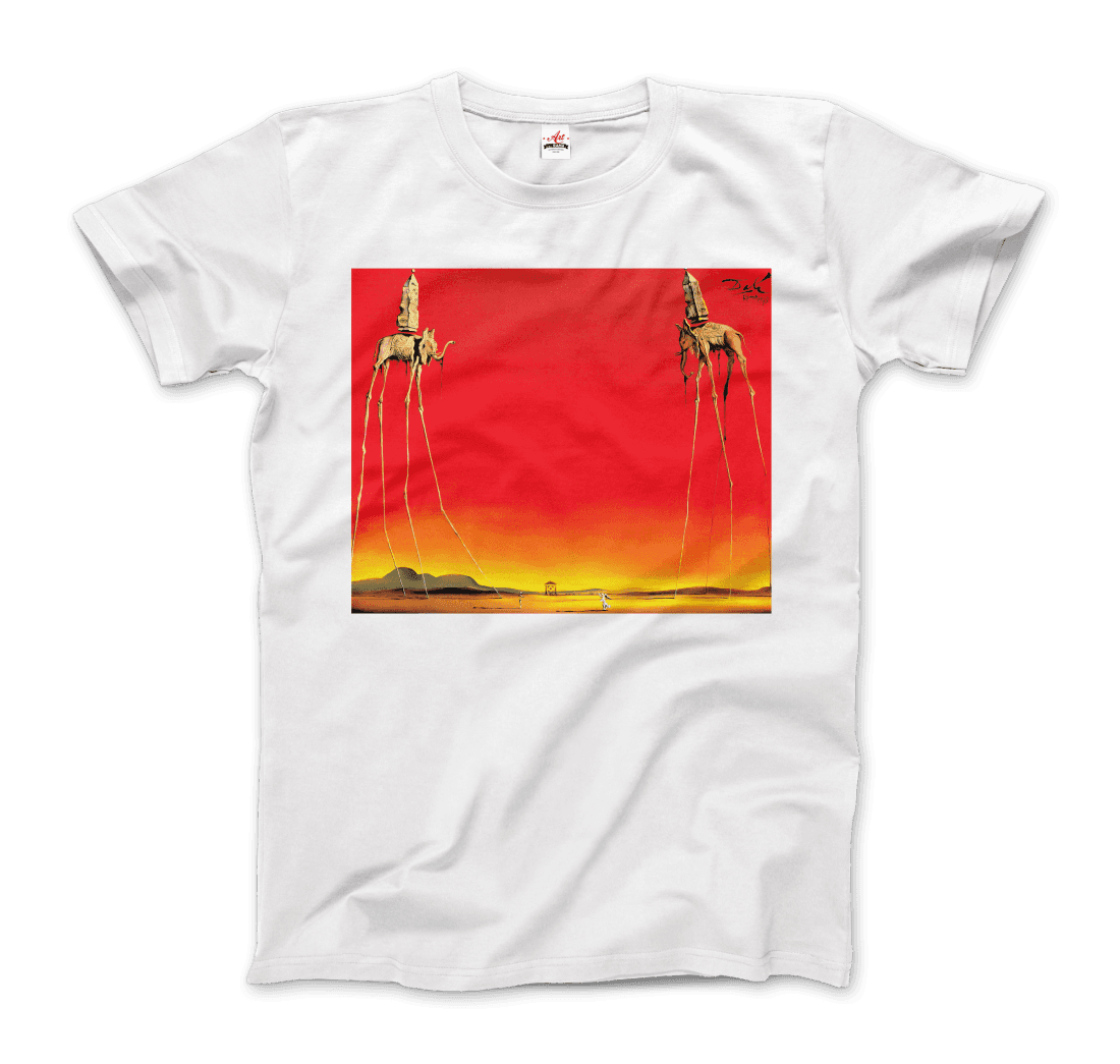 Salvador Dali, The Elephants Artwork T-Shirt-6