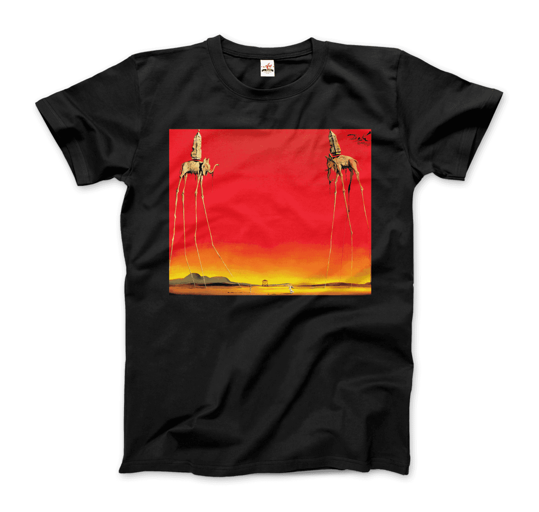 Salvador Dali, The Elephants Artwork T-Shirt-5