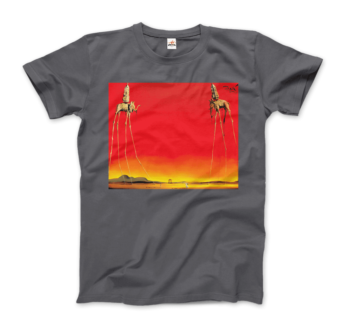 Salvador Dali, The Elephants Artwork T-Shirt-8