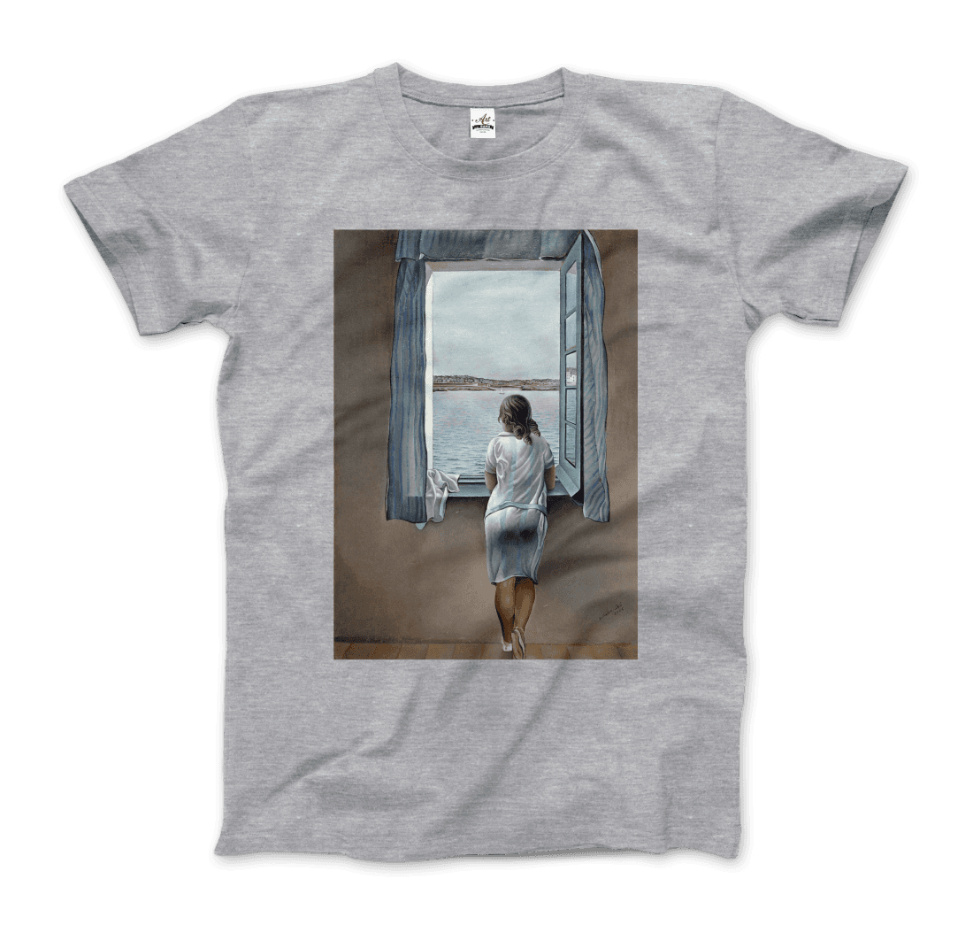 Salvador Dali Young Woman at a Window Artwork T-Shirt-7