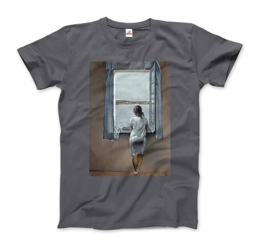 Salvador Dali Young Woman at a Window Artwork T-Shirt-8