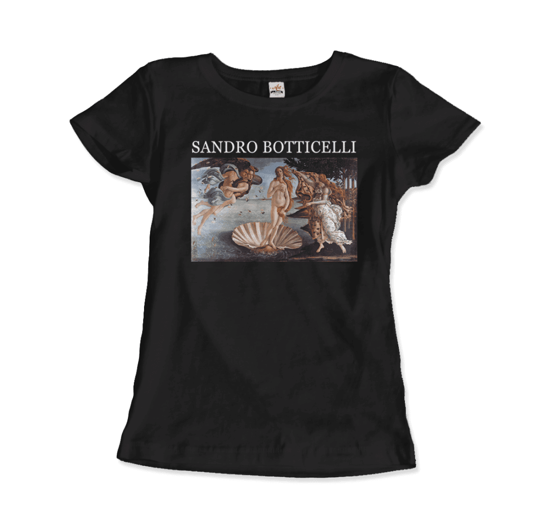 Sandro Botticelli - The Birth of Venus Artwork T-Shirt-16