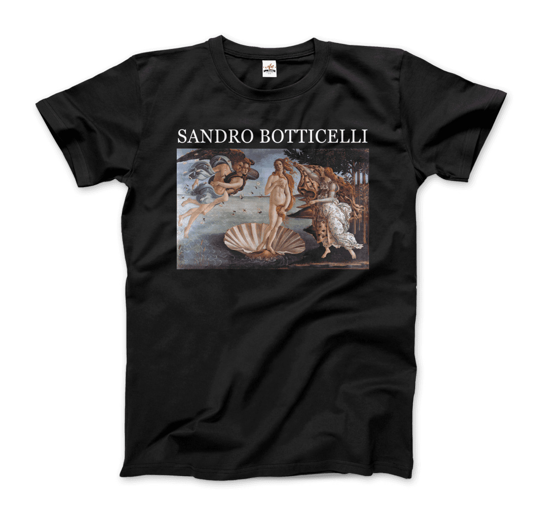 Sandro Botticelli - The Birth of Venus Artwork T-Shirt-9