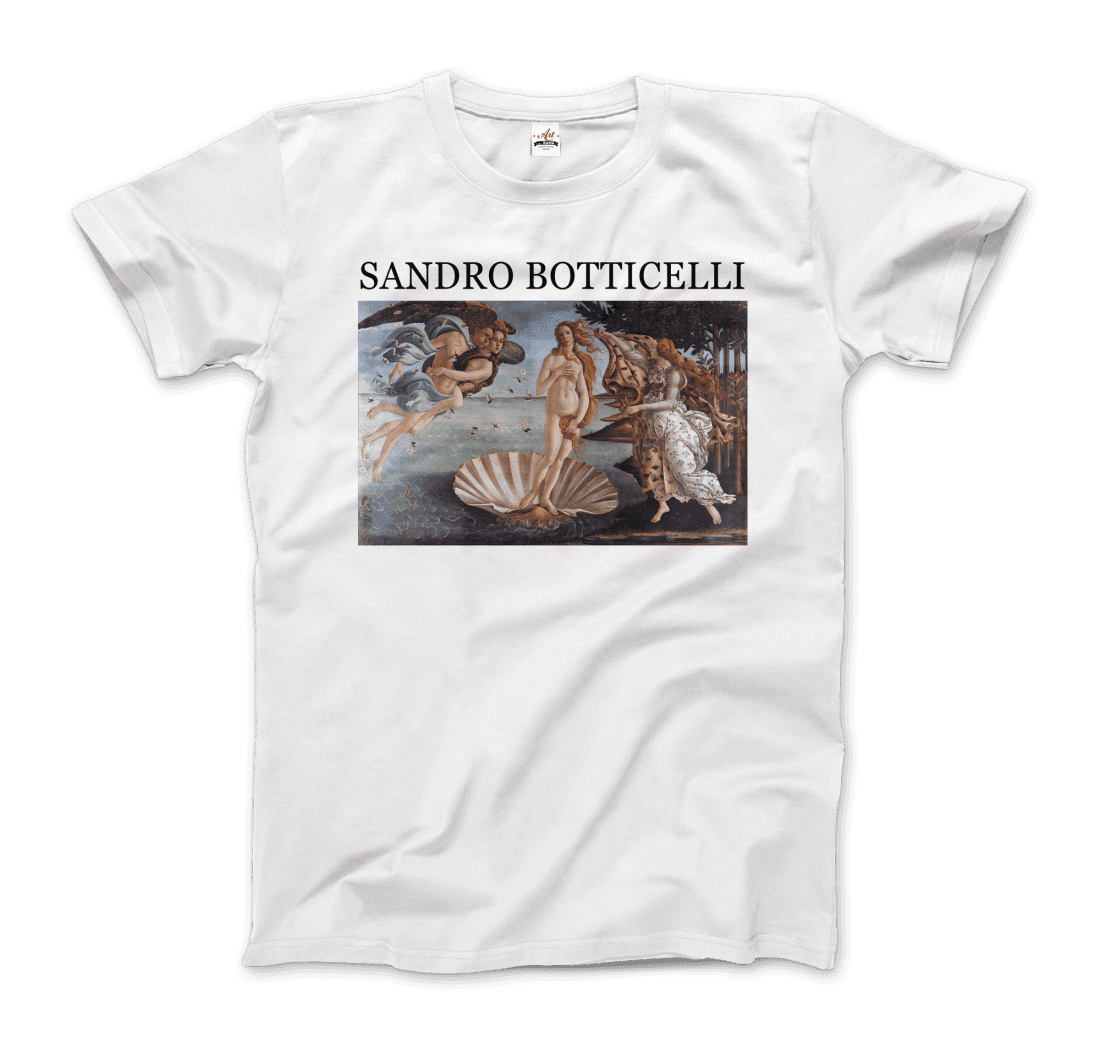 Sandro Botticelli - The Birth of Venus Artwork T-Shirt-2