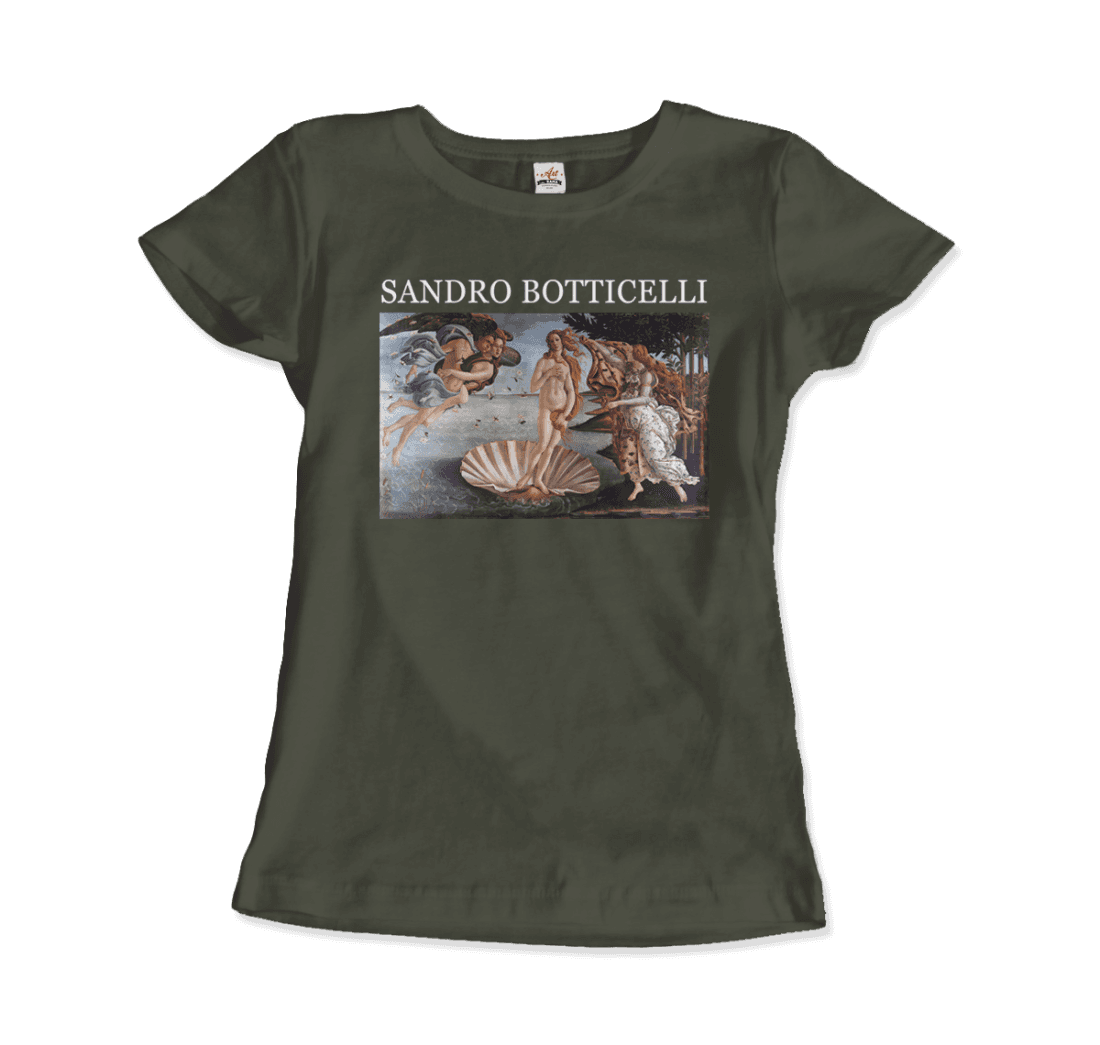 Sandro Botticelli - The Birth of Venus Artwork T-Shirt-17