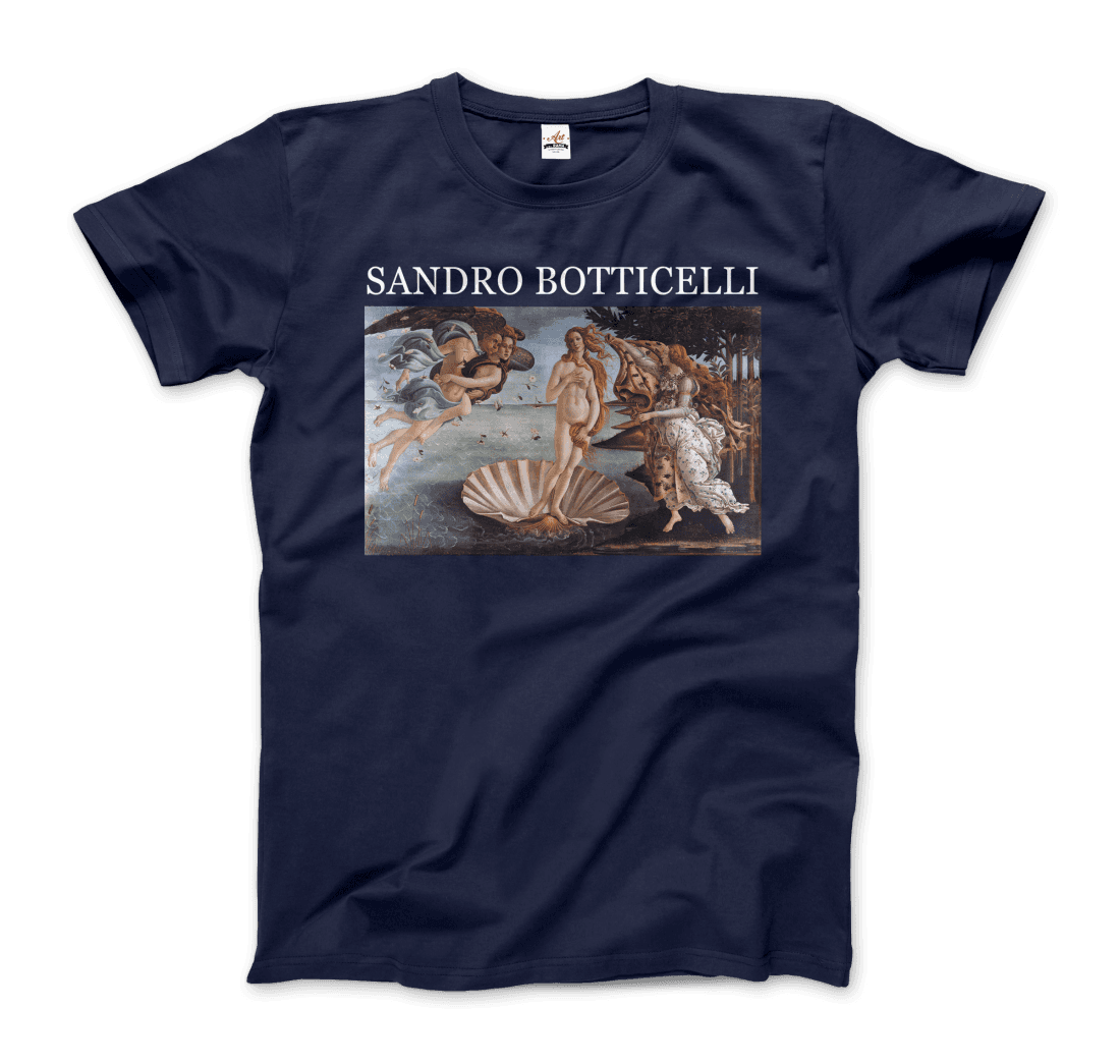 Sandro Botticelli - The Birth of Venus Artwork T-Shirt-0