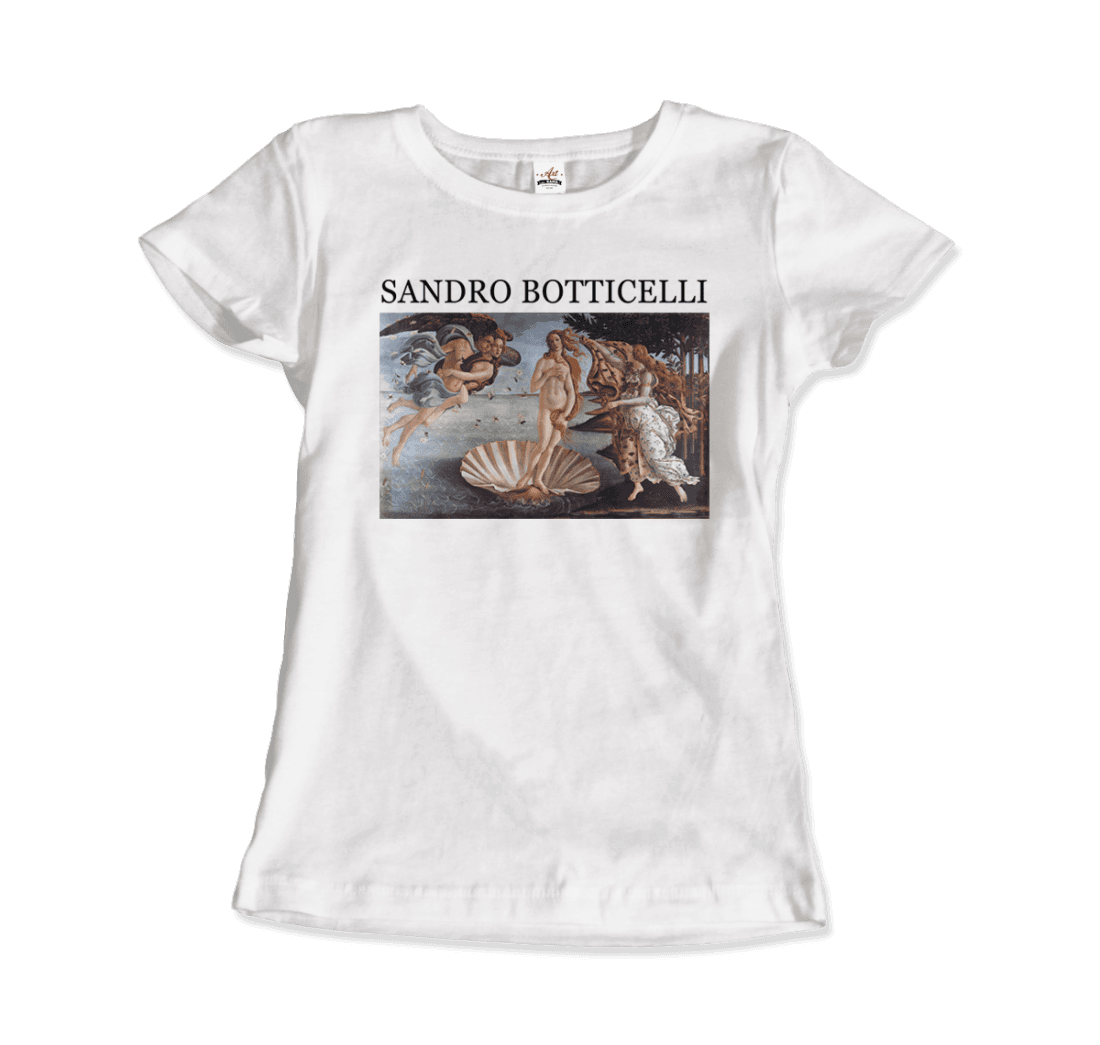 Sandro Botticelli - The Birth of Venus Artwork T-Shirt-3