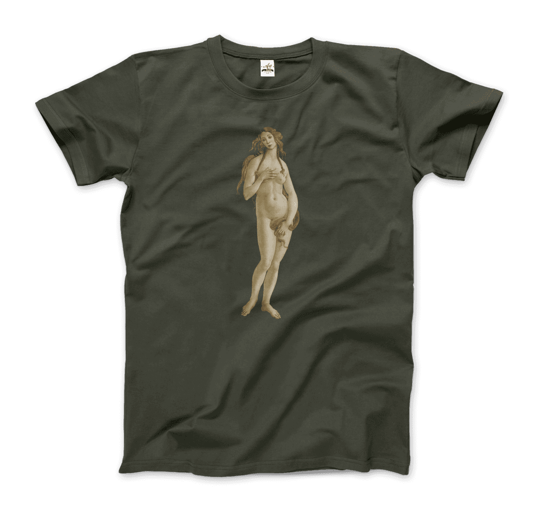 Sandro Botticelli - Venus (from The Birth of Venus) Artwork T-Shirt-10