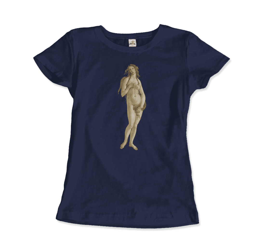 Sandro Botticelli - Venus (from The Birth of Venus) Artwork T-Shirt-14