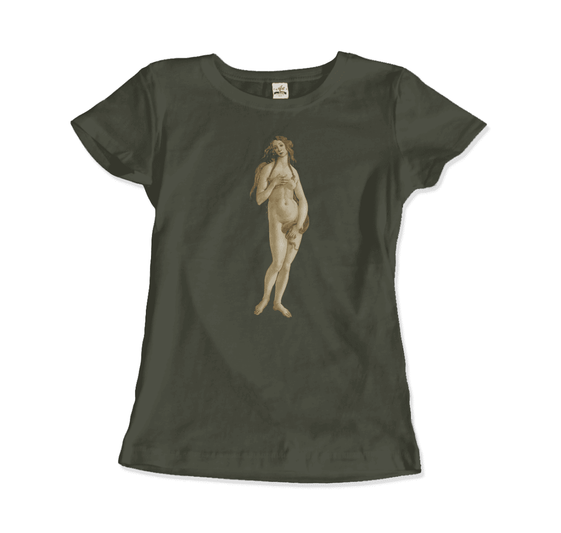 Sandro Botticelli - Venus (from The Birth of Venus) Artwork T-Shirt-17