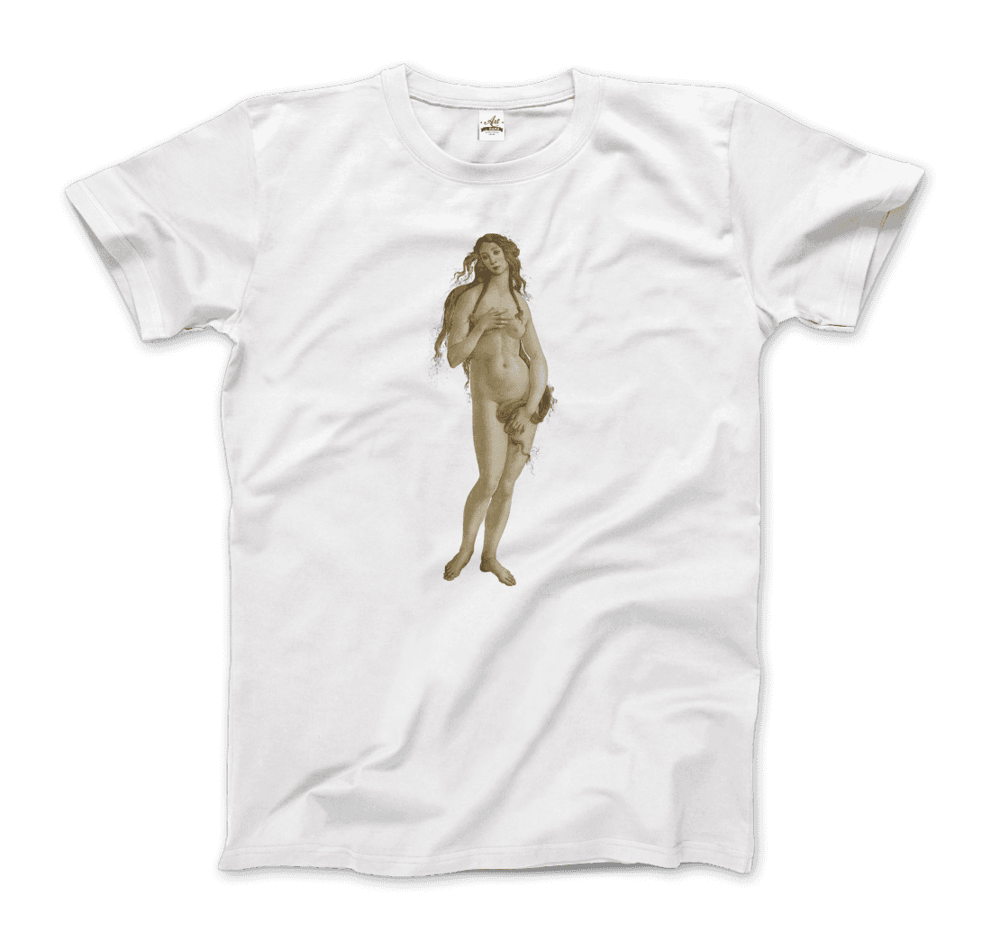 Sandro Botticelli - Venus (from The Birth of Venus) Artwork T-Shirt-3