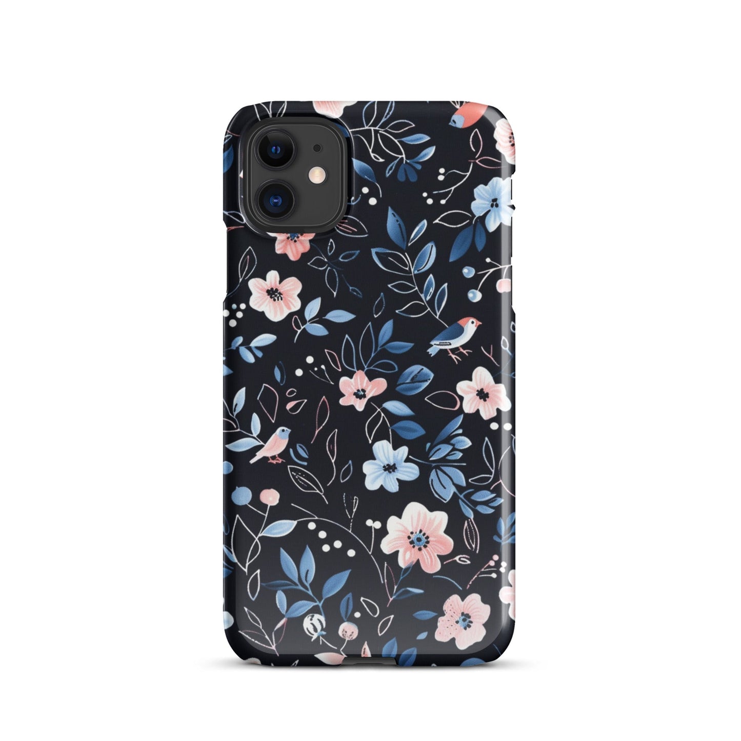 Blue Flowers Phone case for iPhone-0