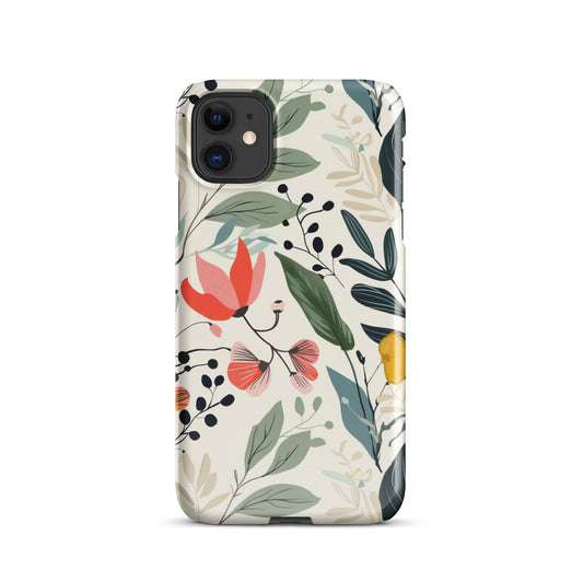 Botanical leaves Phone case for iPhone-0