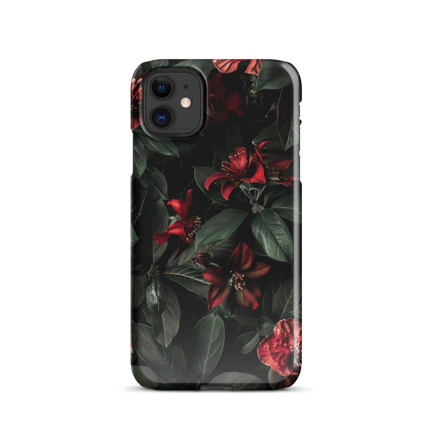 Floral Dark Phone case for iPhone-0