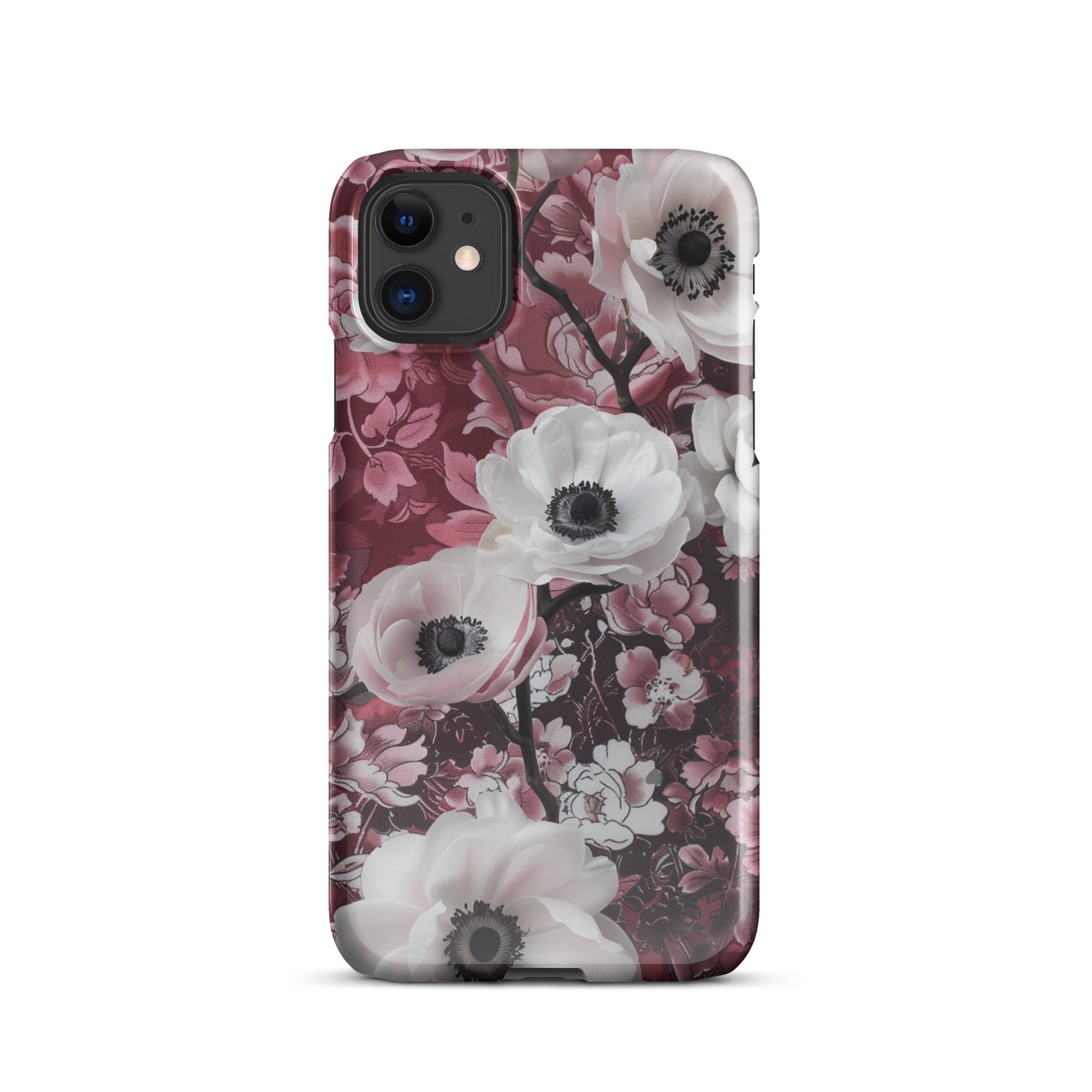 Red Floral Phone case for iPhone-0