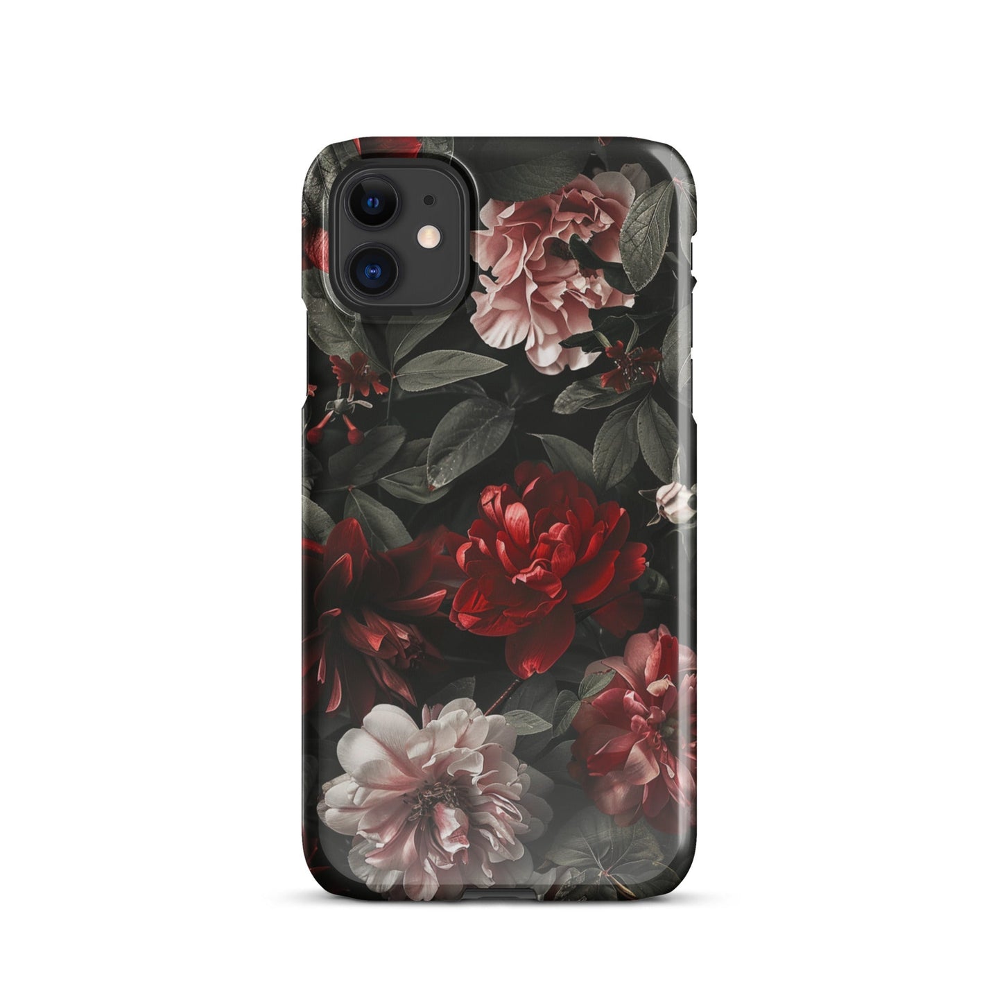 Pink Red Floral Phone case for iPhone-0