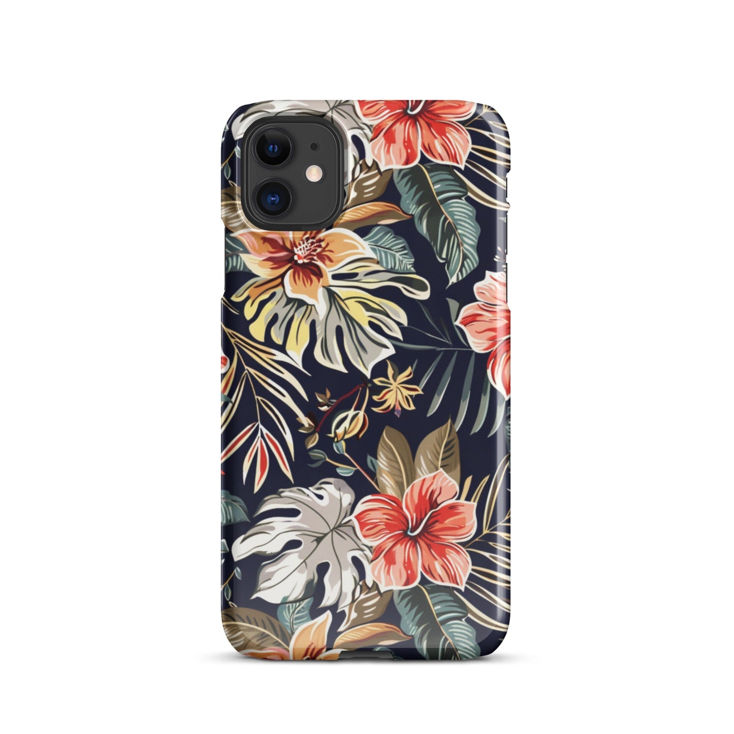 Tropical Floral Phone case for iPhone-0