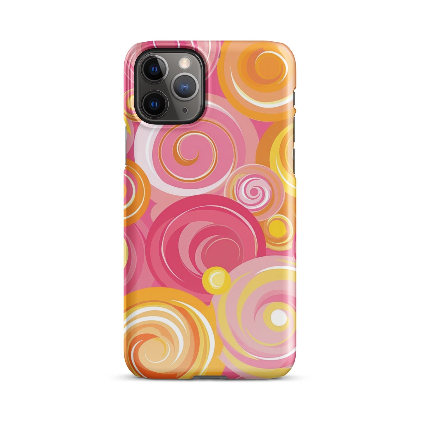 Pink Yellow Phone case for iPhone-3