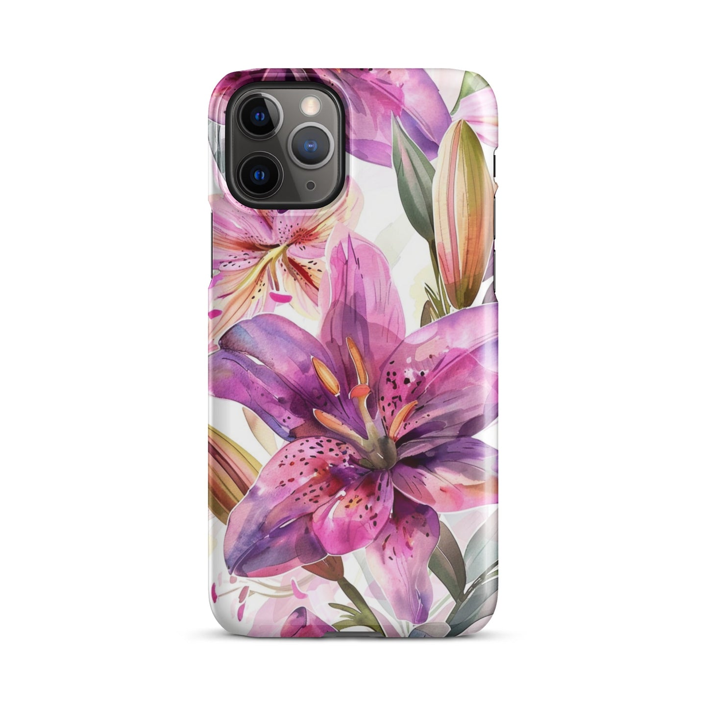 Watercolor Lily Phone case for iPhone-2