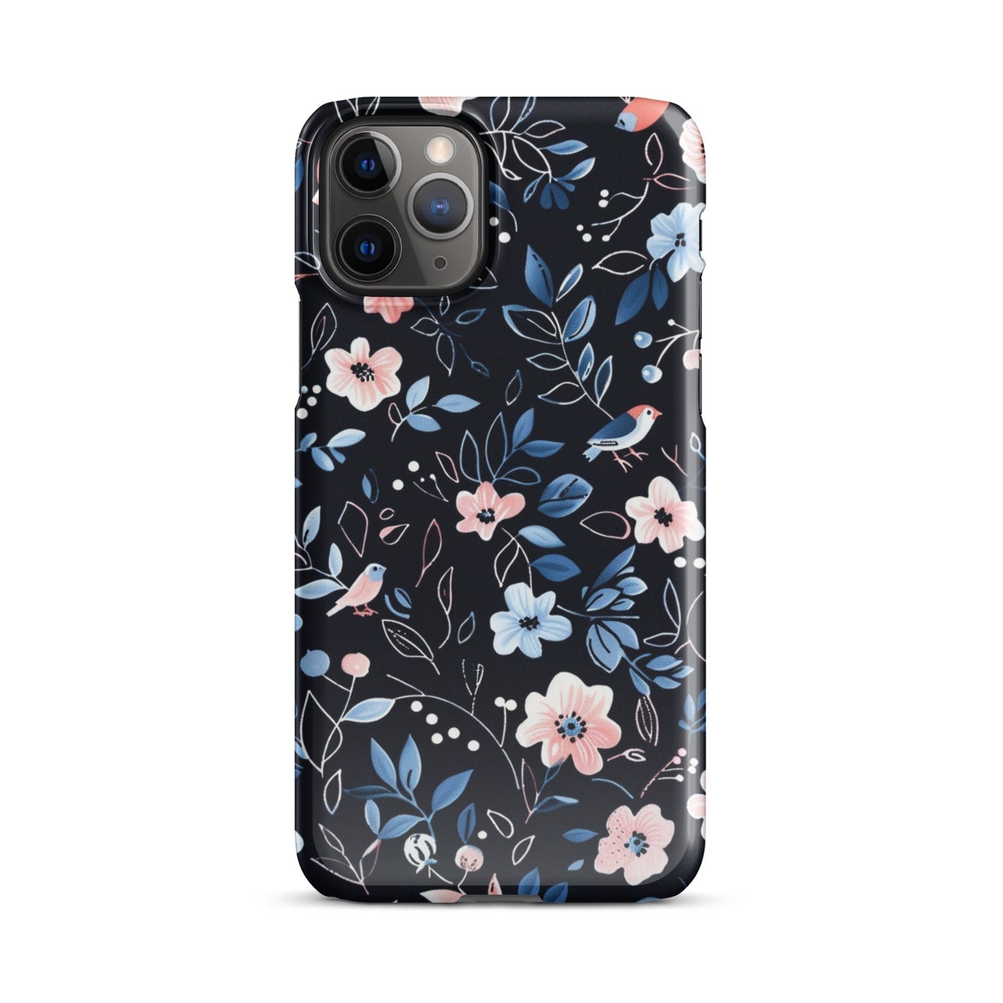 Blue Flowers Phone case for iPhone-2