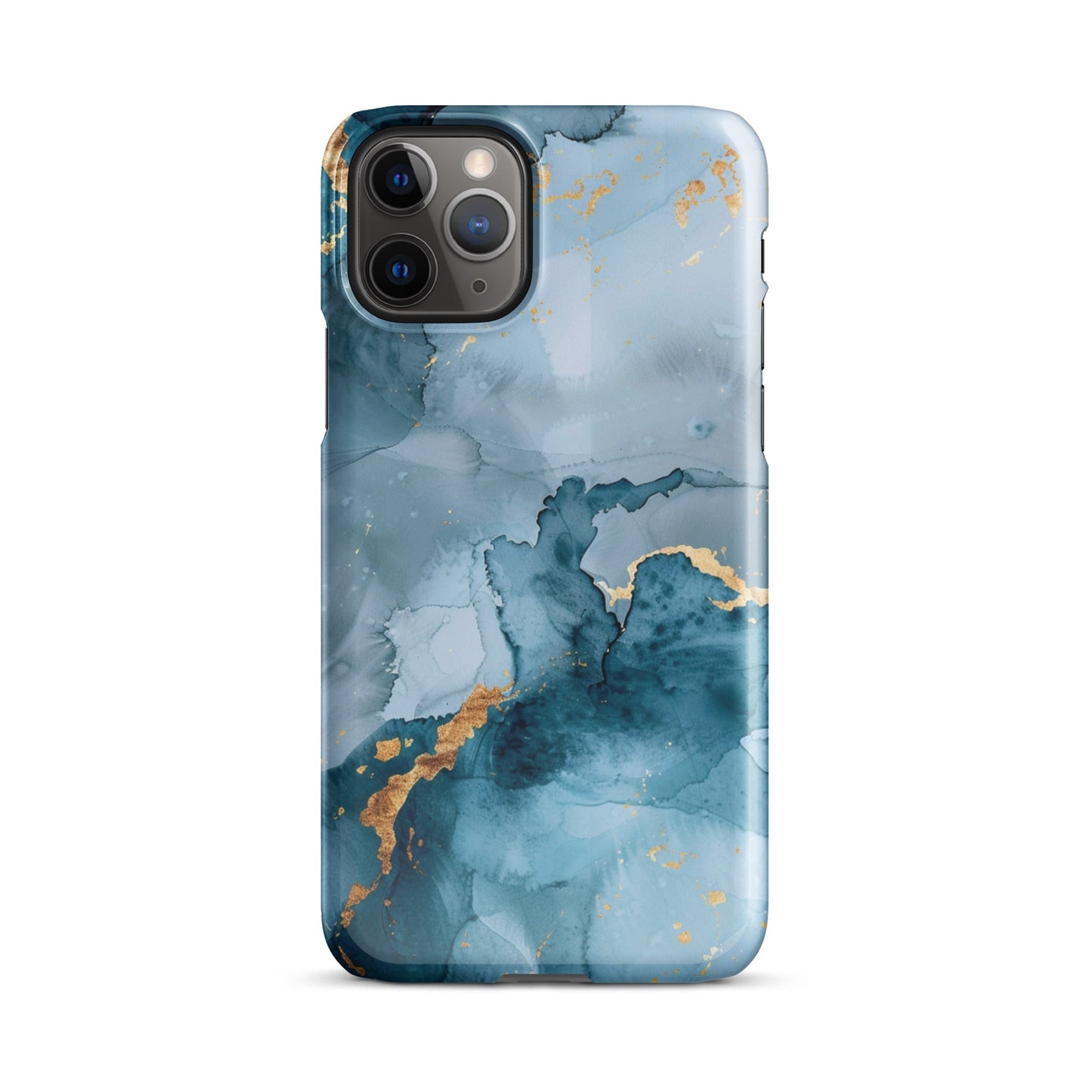 Blue Gold Phone case for iPhone-2