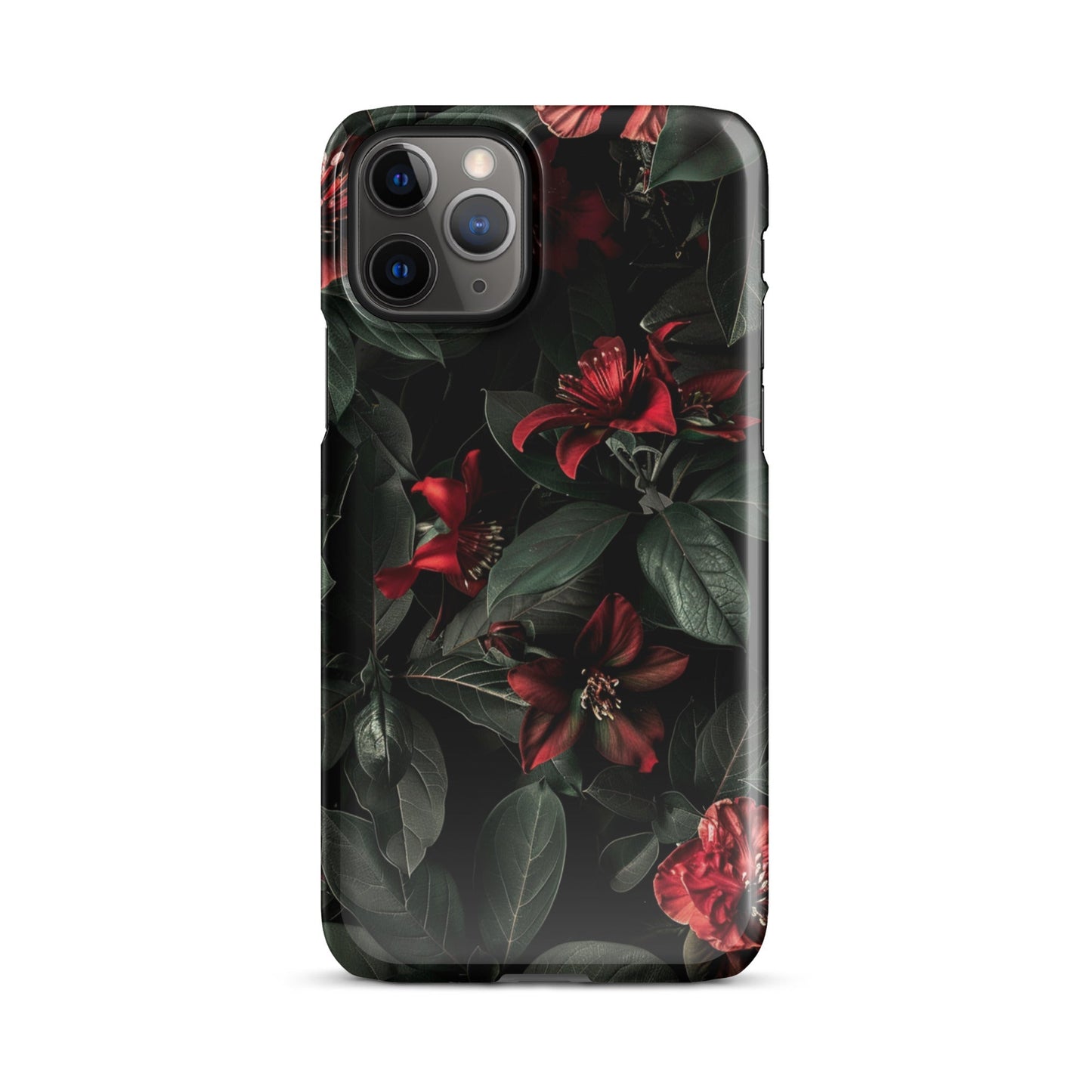 Floral Dark Phone case for iPhone-2