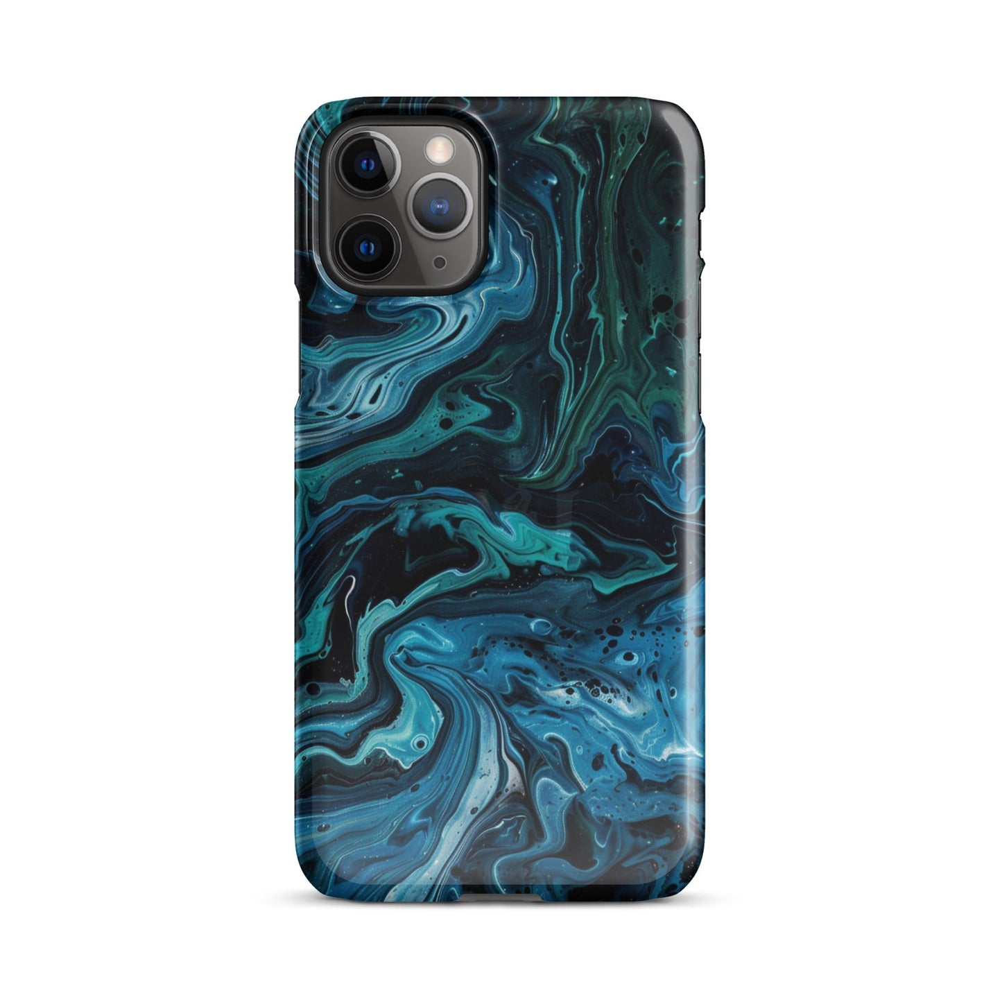 Abstract Blue Phone case for iPhone-2